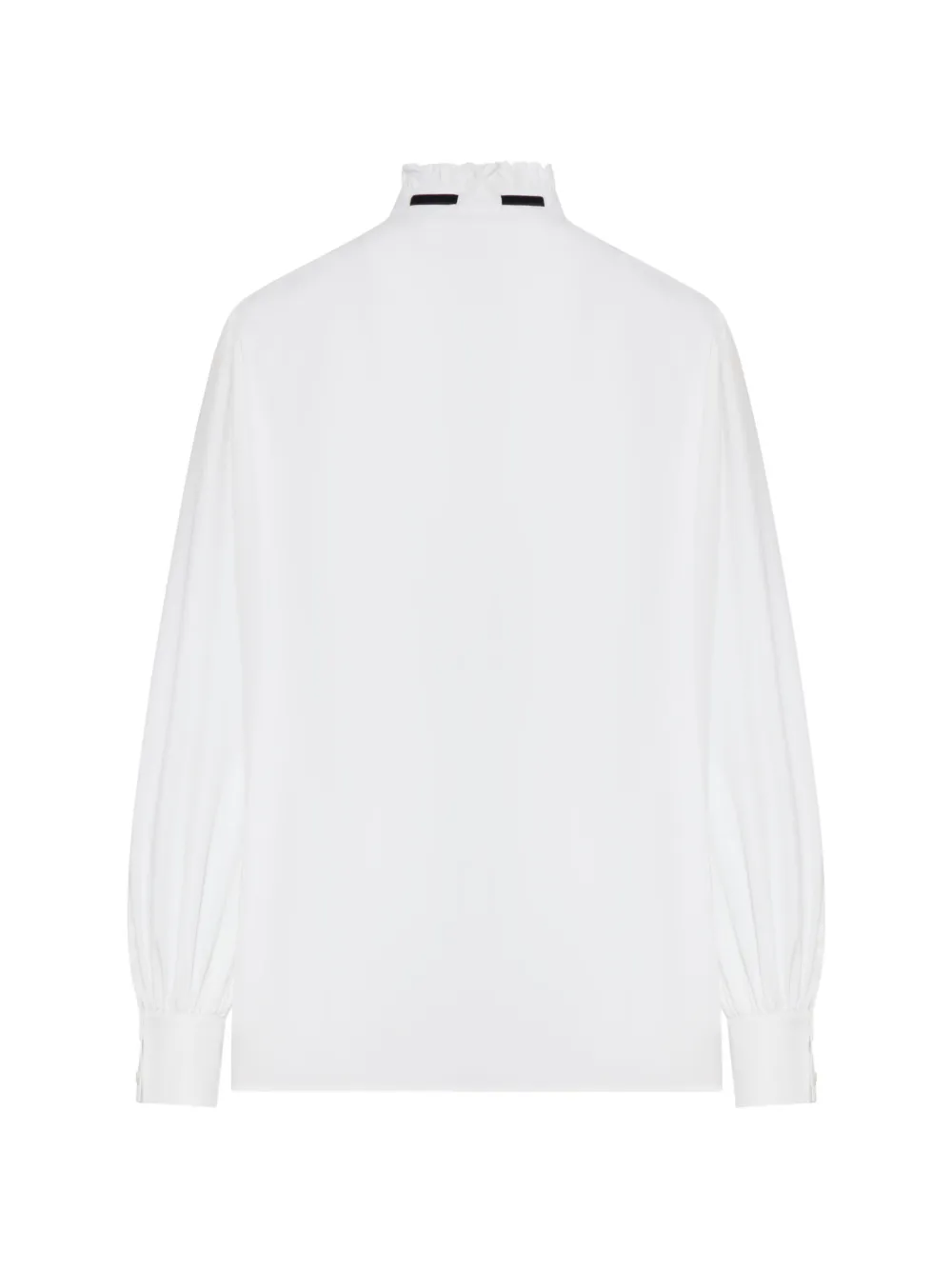 Valentino Garavani Blouse met ruches en strikdetail Wit