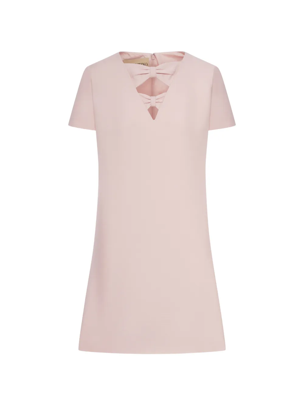 Valentino Garavani V-neck bow-detail midi dress - Rosa