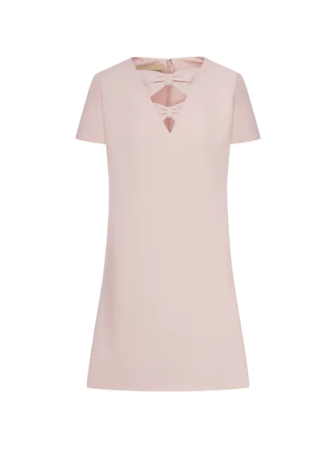 Valentino Garavani V-neck bow-detail midi dress