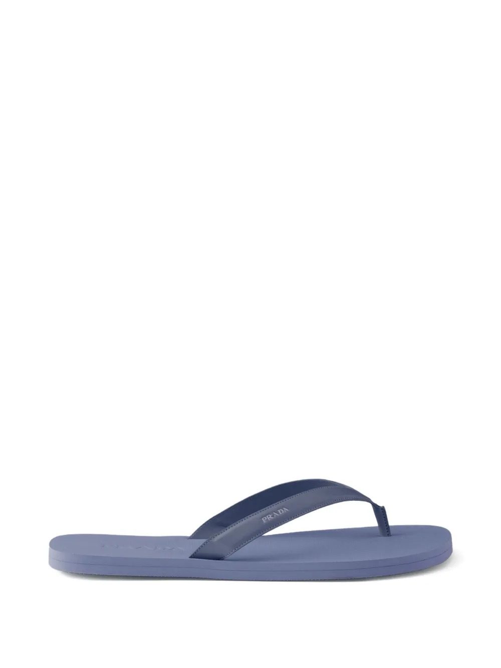 Prada Flip-Flops-Sandalen mit Prägung - Blau