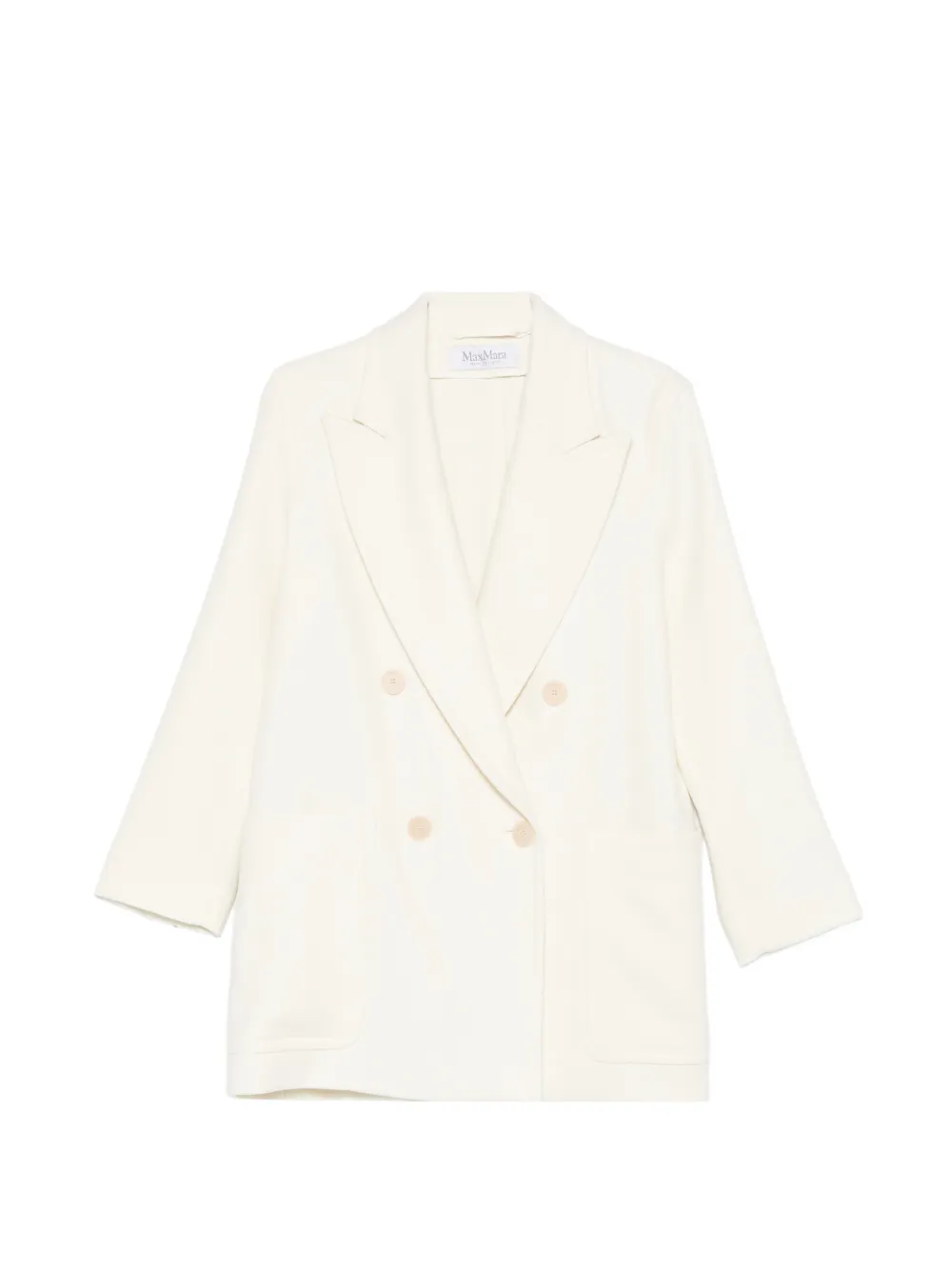 Max Mara Deletta double-breasted pocket coat - Neutrals