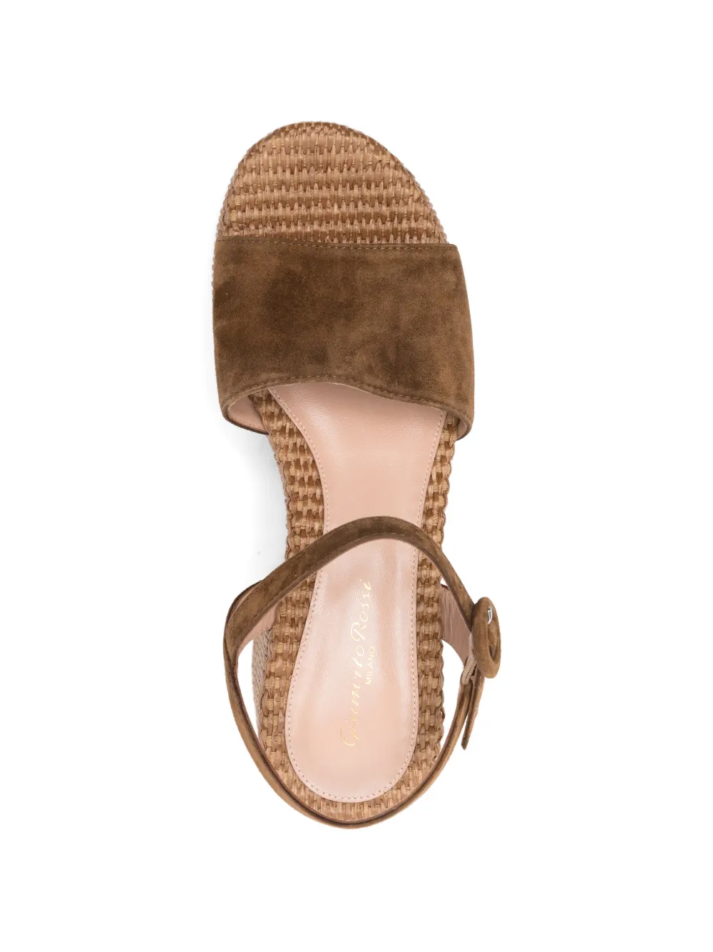 Gianvito Rossi Suède sandalen Bruin