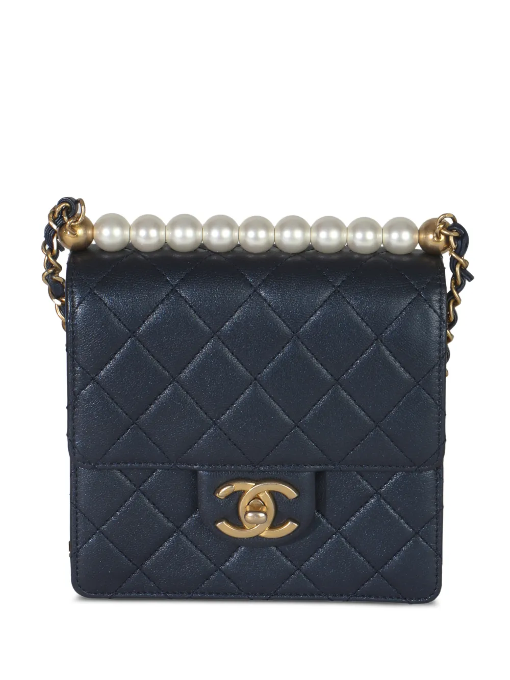 CHANEL Pre-Owned 2019 Iridescent Flap crossbody bag - Blu