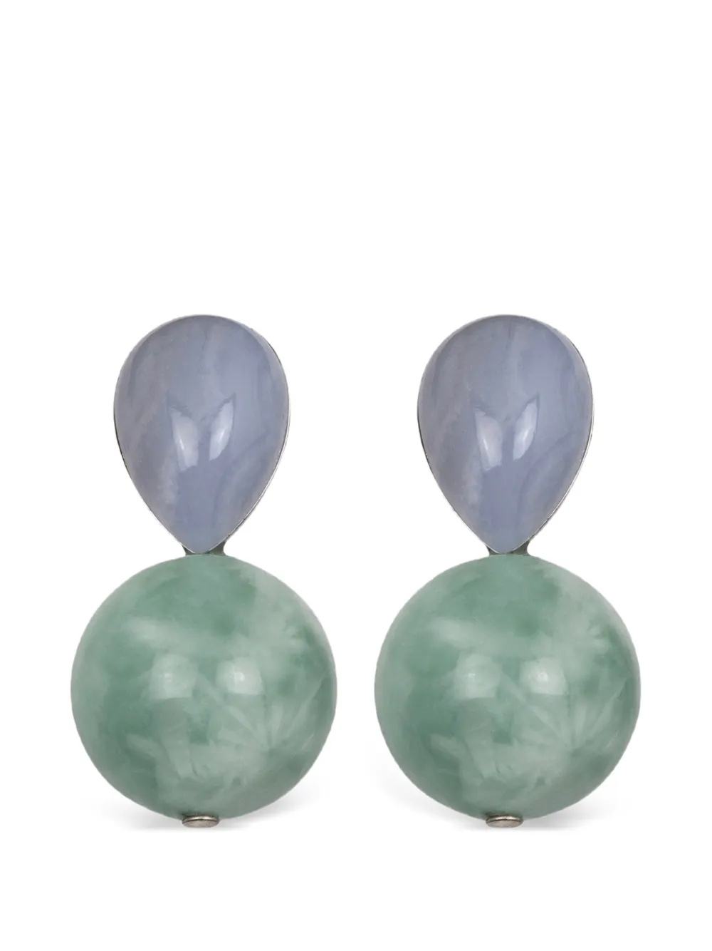 Jennifer Behr Orecchini Allison con giada - Verde