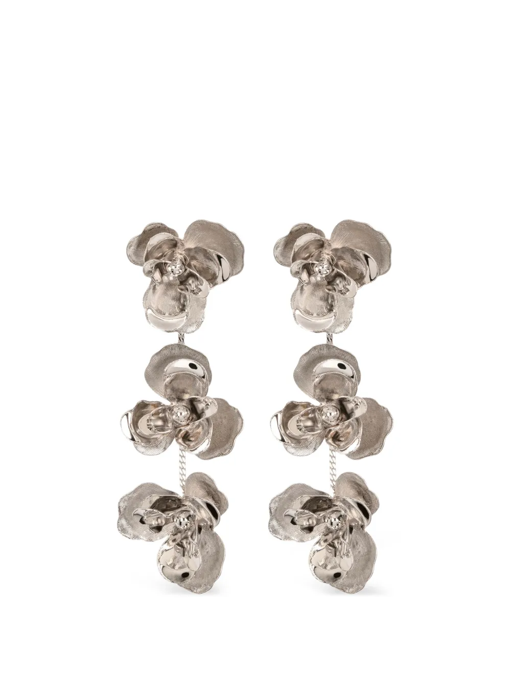 Jennifer Behr Orecchini pendenti Braelynn a fiori - Argento