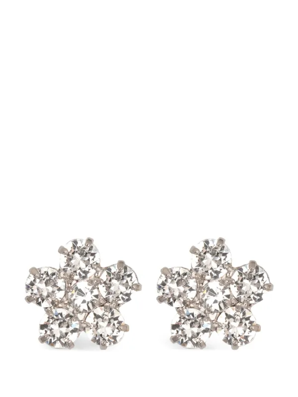 Jennifer Behr Daisy クリスタルピアス | シルバートーン | FARFETCH JP