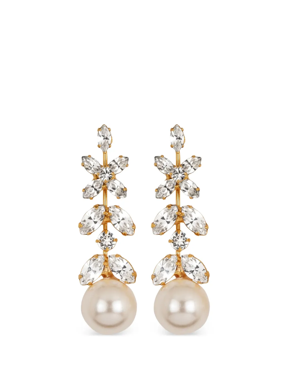 Jennifer Behr Tiera crystal earrings - Gold