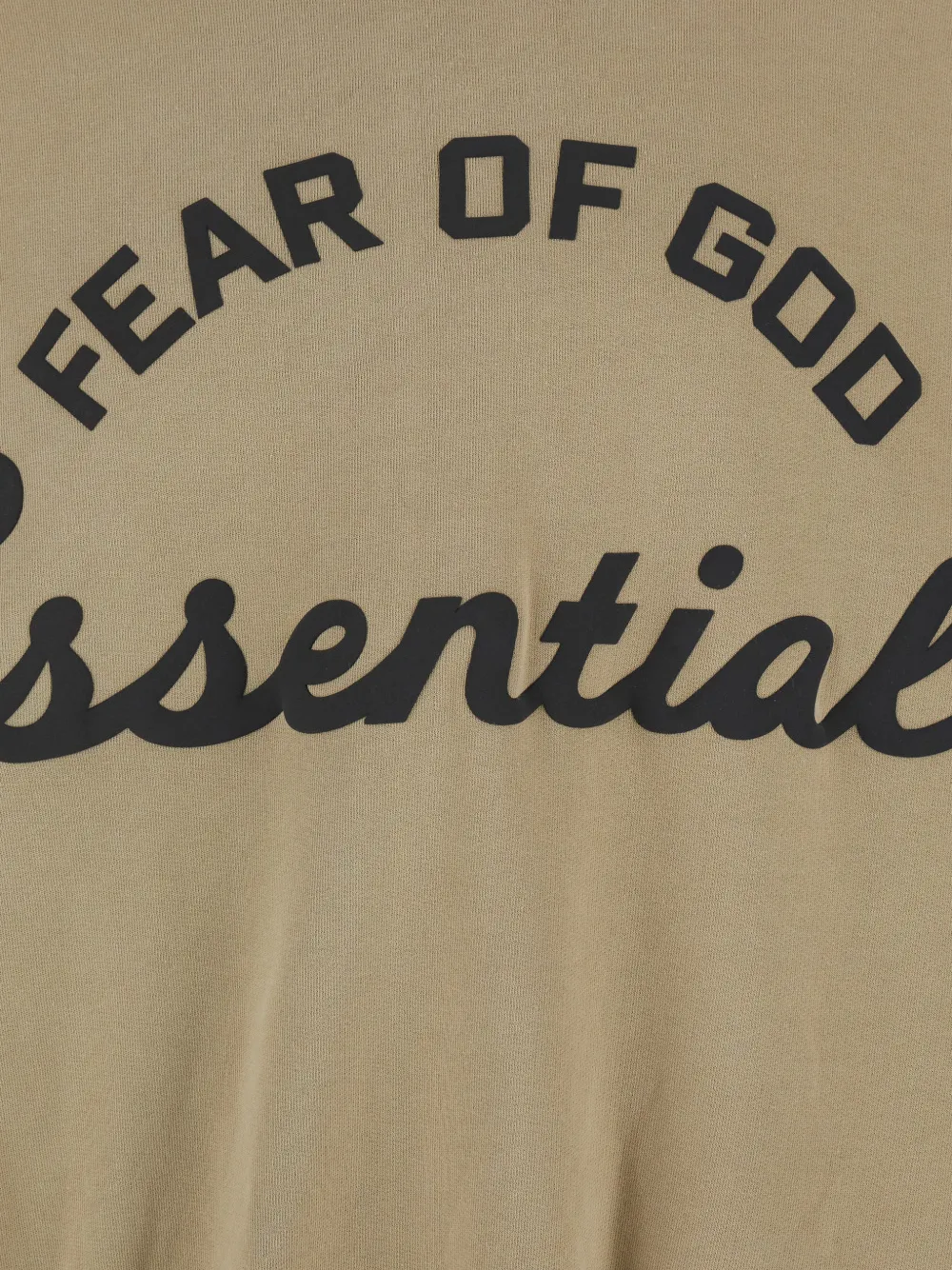 FEAR OF GOD ESSENTIALS Training 90s hoodie met print Beige