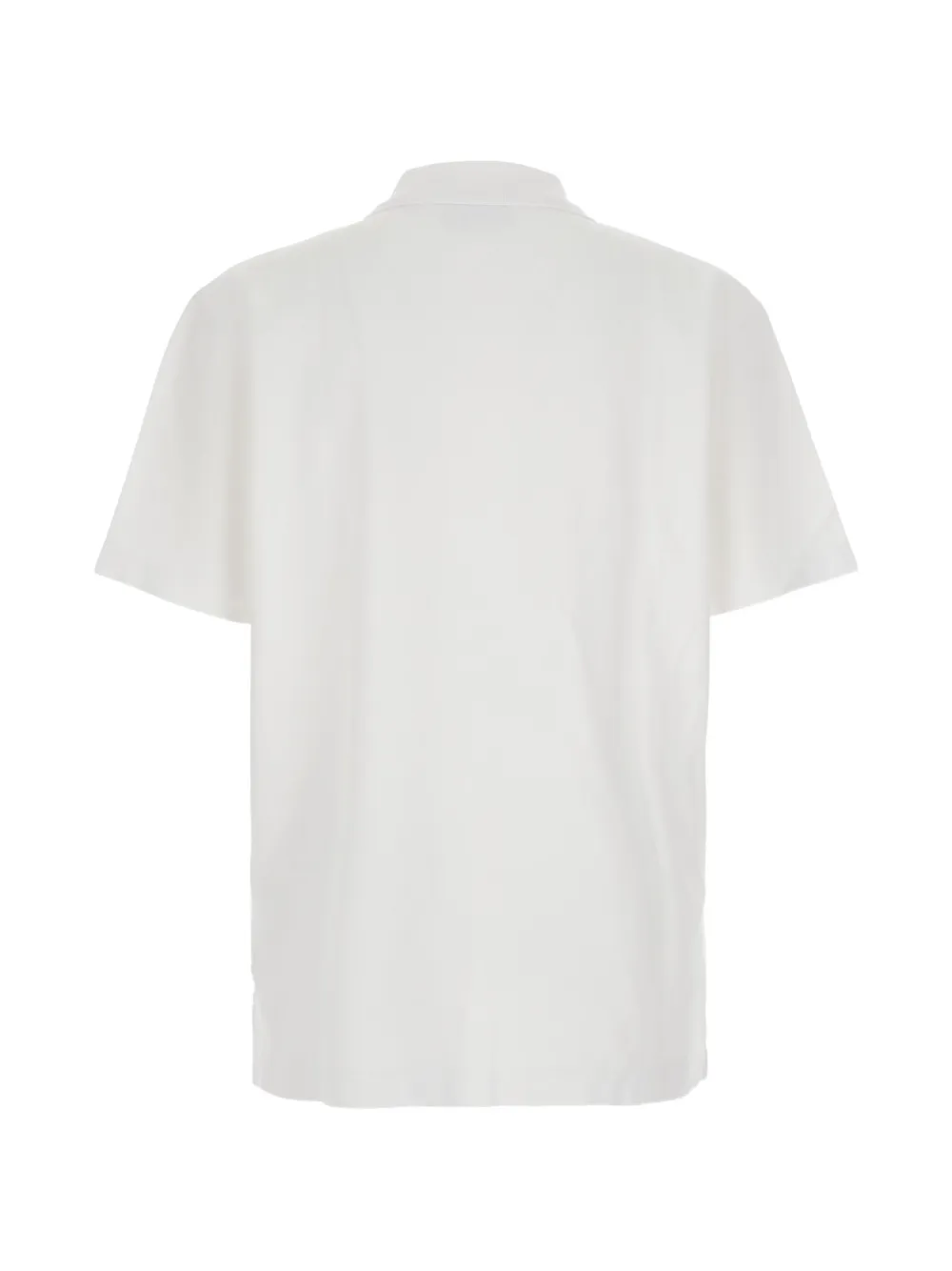 Maison Kitsuné Piqué poloshirt met geborduurd logo Wit