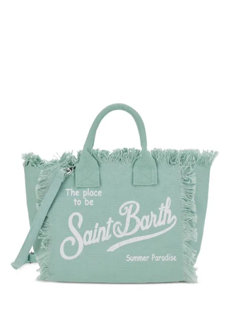 MC2 Saint Barth Vanity fringed logo-print tote bag