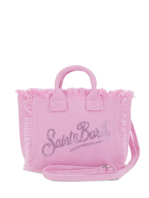MC2 Saint Barth mini Vanity frayed-edge logo tote bag