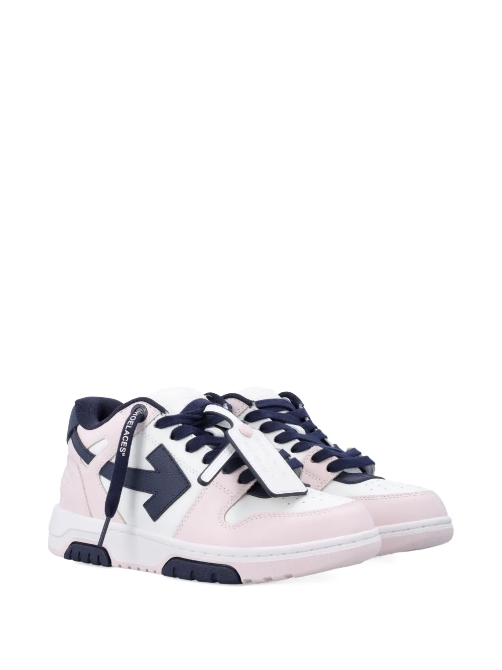 Off-White leather sneakers Roze