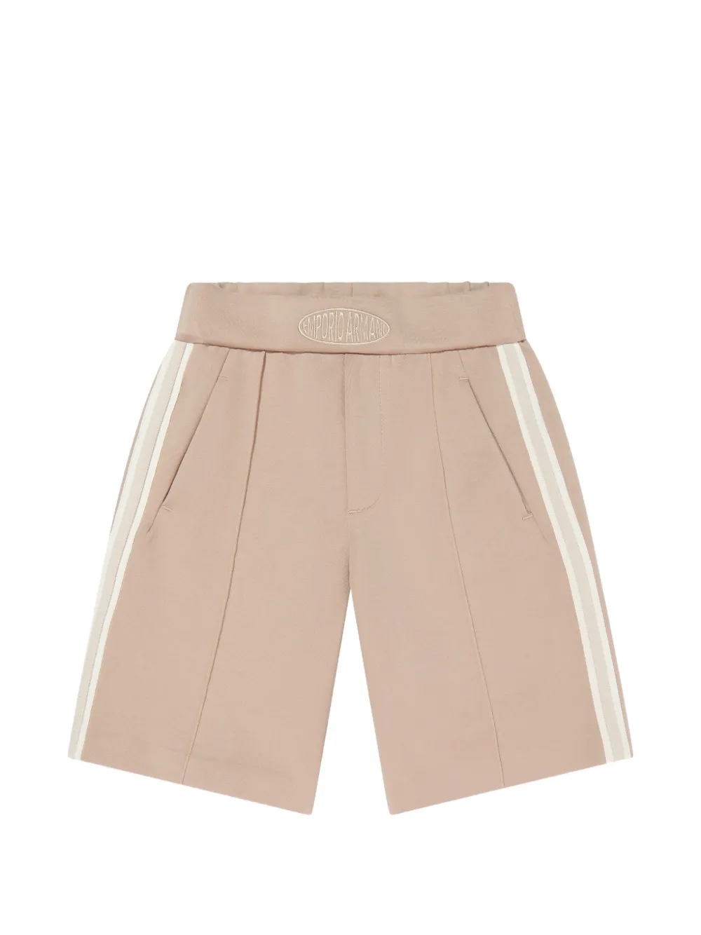 Emporio Armani Kids side stripe shorts - Toni neutri