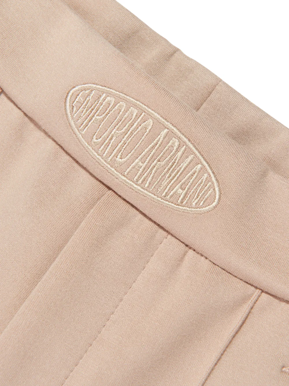 Emporio Armani Kids Shorts met zijstreep Beige