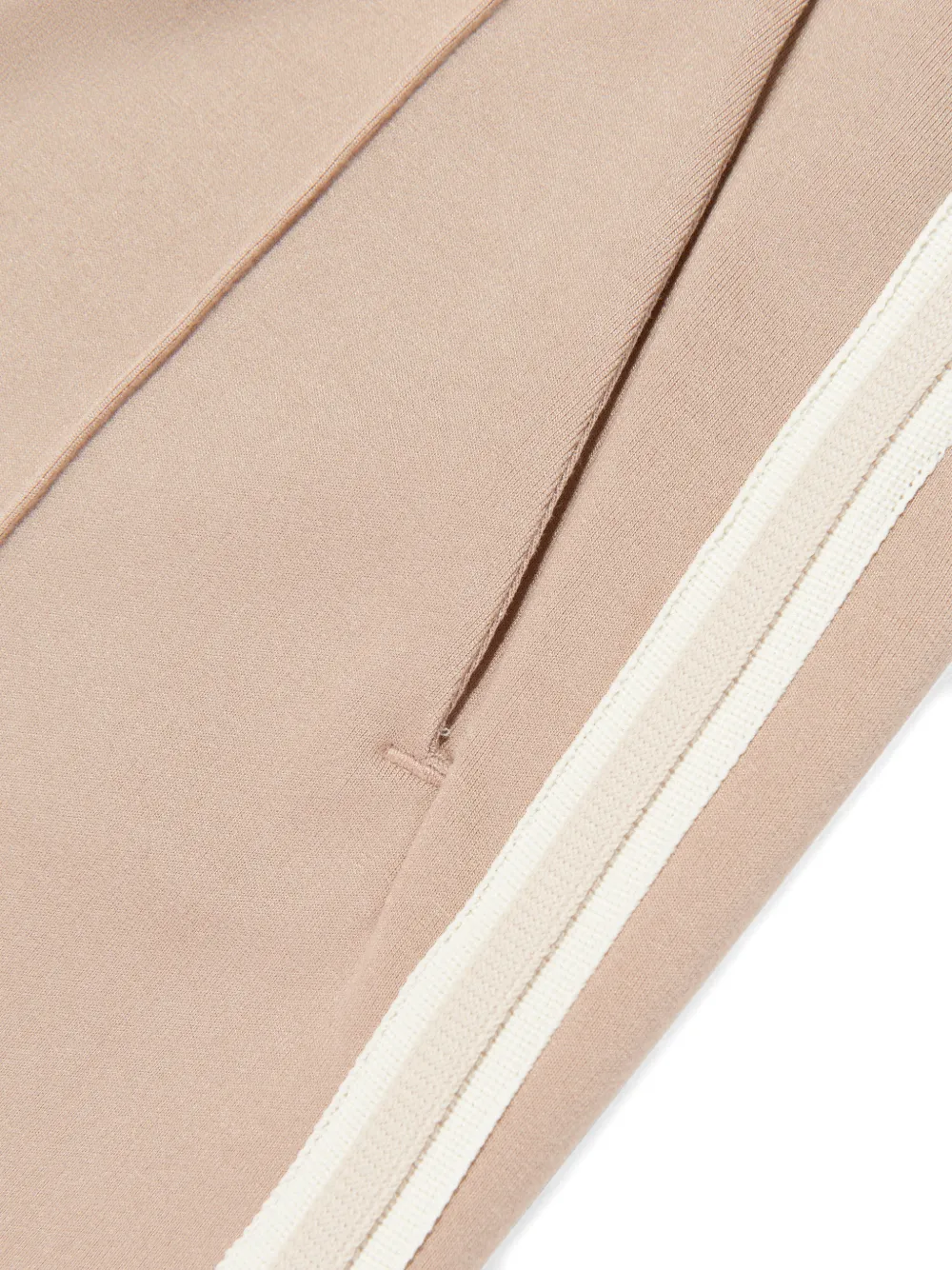 Emporio Armani Kids Shorts met zijstreep Beige