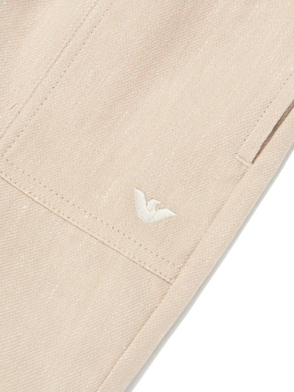 Emporio Armani Kids Elastische shorts Beige