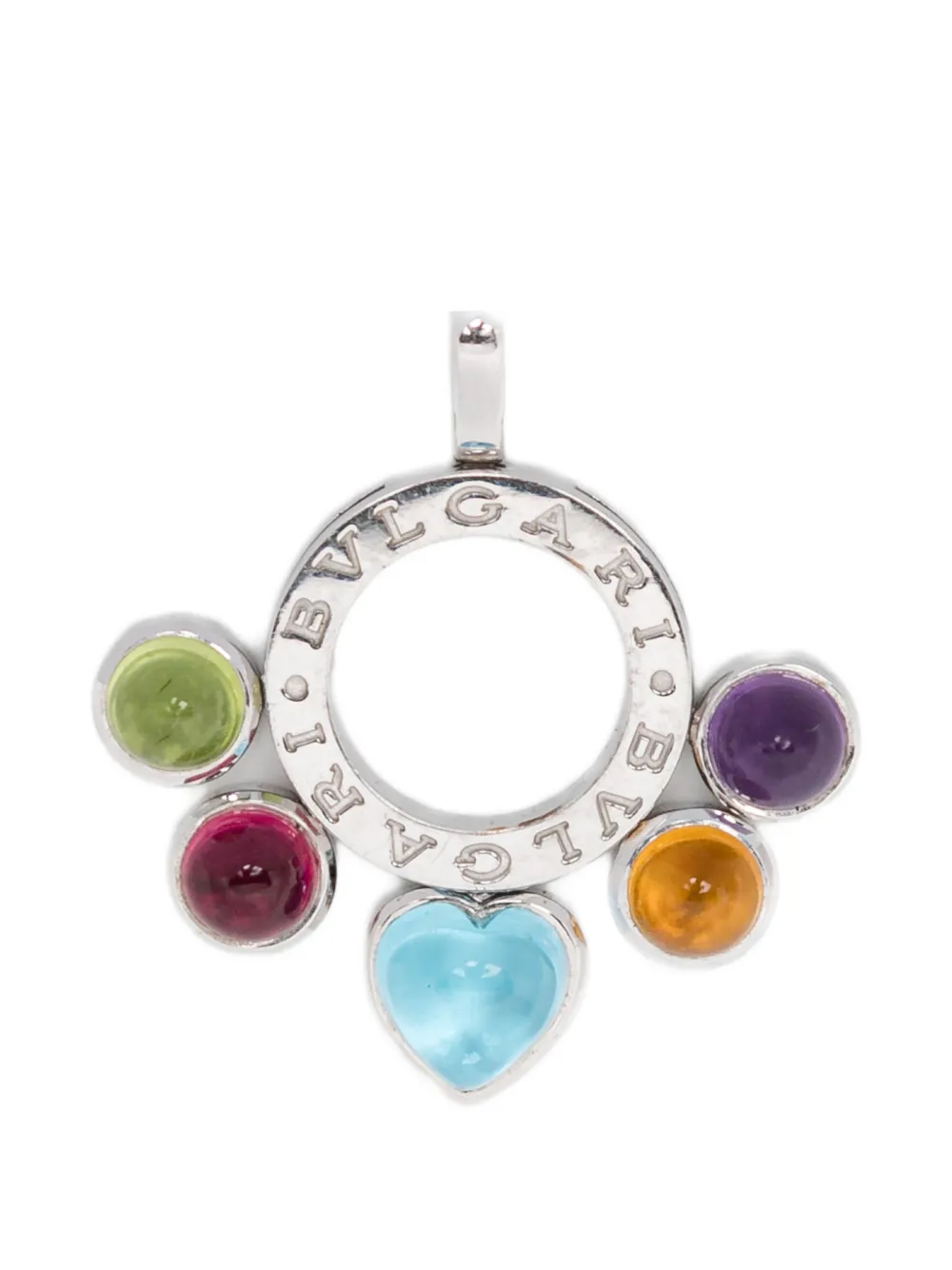 Bvlgari Pre-Owned 18kt white gold Allegra charm - Silver