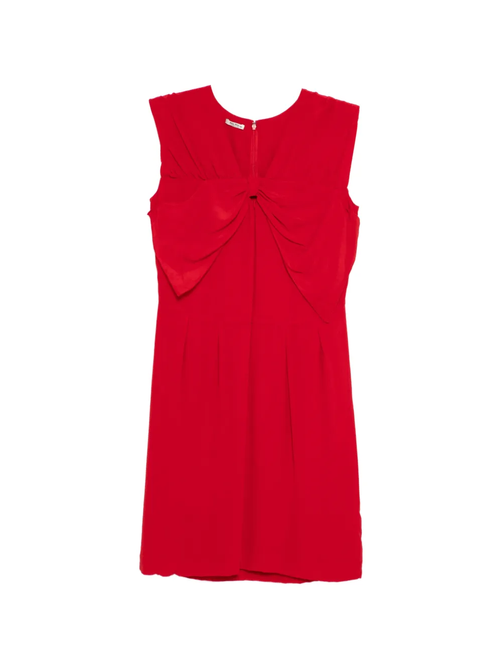 Miu Miu Pre-Owned bow detailing dress - Rosso