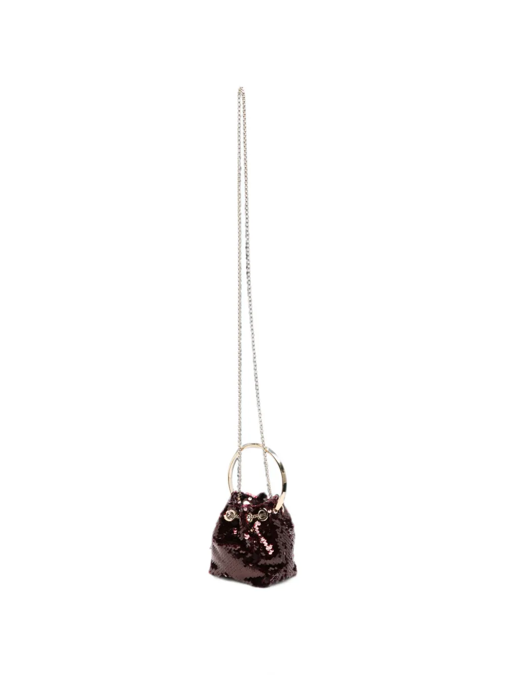 Jimmy Choo Bon bucket-tas met pailletten Rood