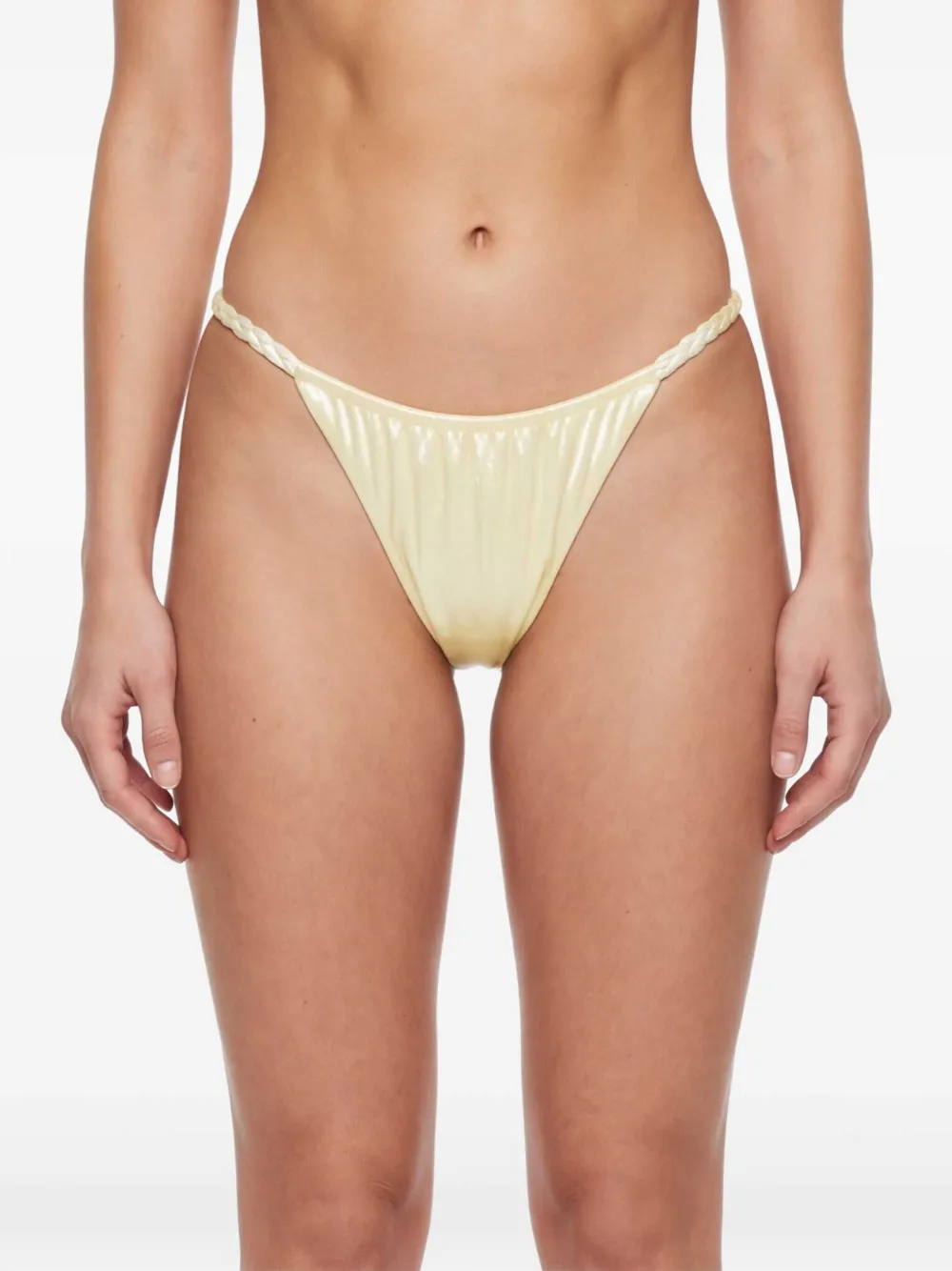 Isa Boulder Bikinislip met gedraaid bandje Beige