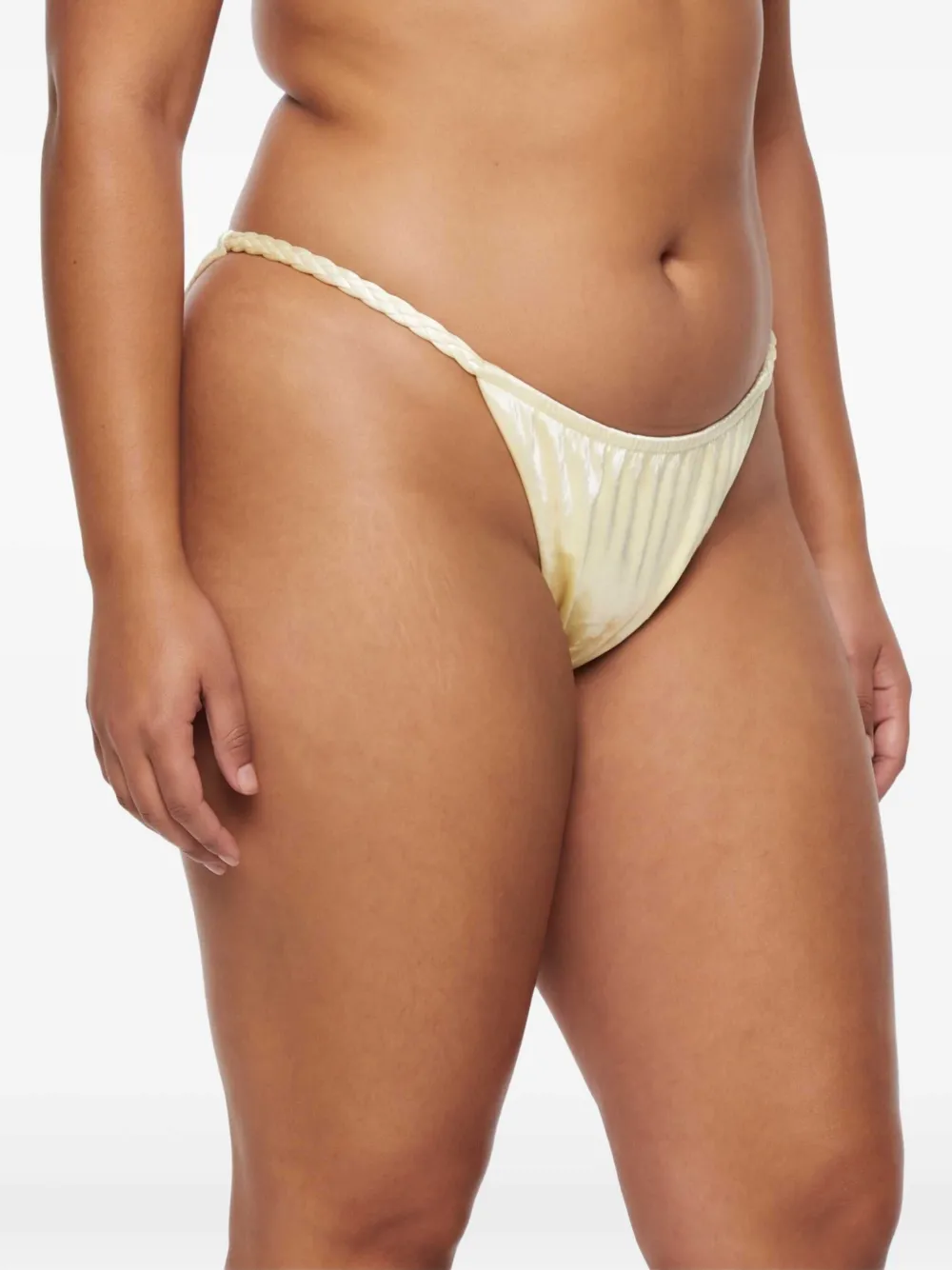 Isa Boulder Bikinislip met gedraaid bandje Beige