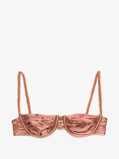 Isa Boulder top de bikini con diseño fruncido