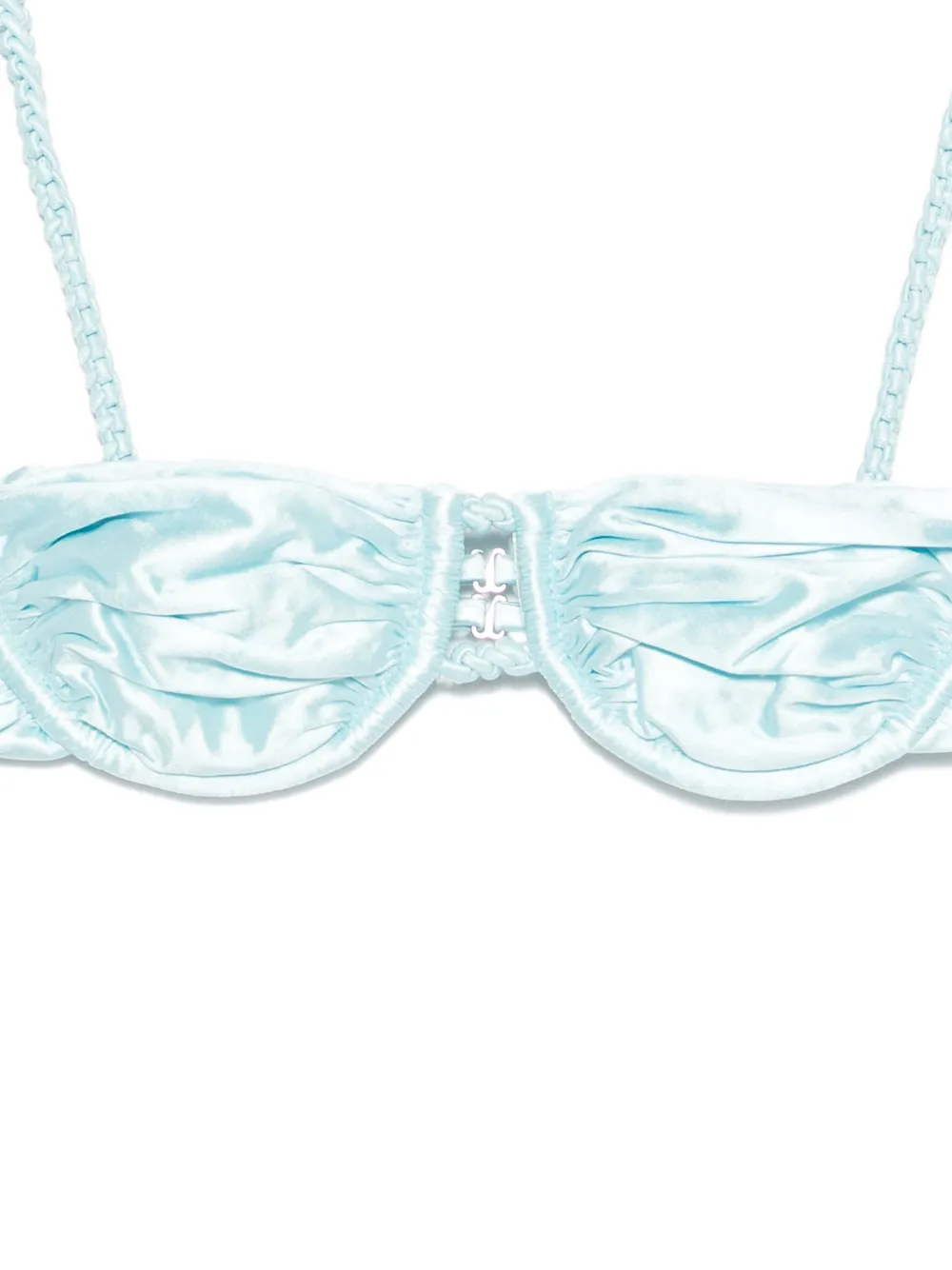  Isa Boulder Top De Bikini Con Diseño Fruncido - Azul 