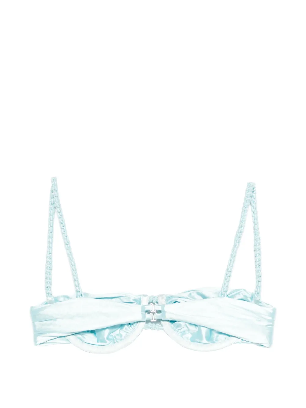  Isa Boulder Top De Bikini Con Diseño Fruncido - Azul 