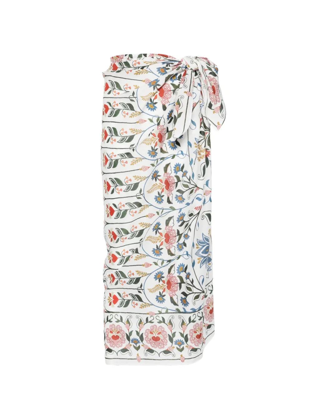 FARM Rio floral-print sarong - Bianco