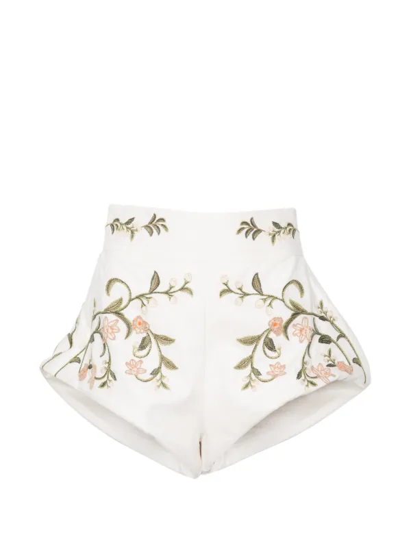 Agua by Agua Bendita Gatti Valle Shorts in Neutrals