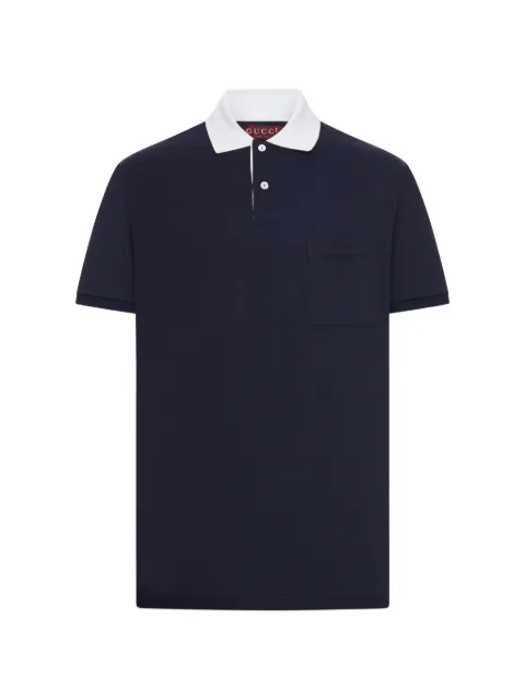Gucci chest-pocket short-sleeved polo shirt
