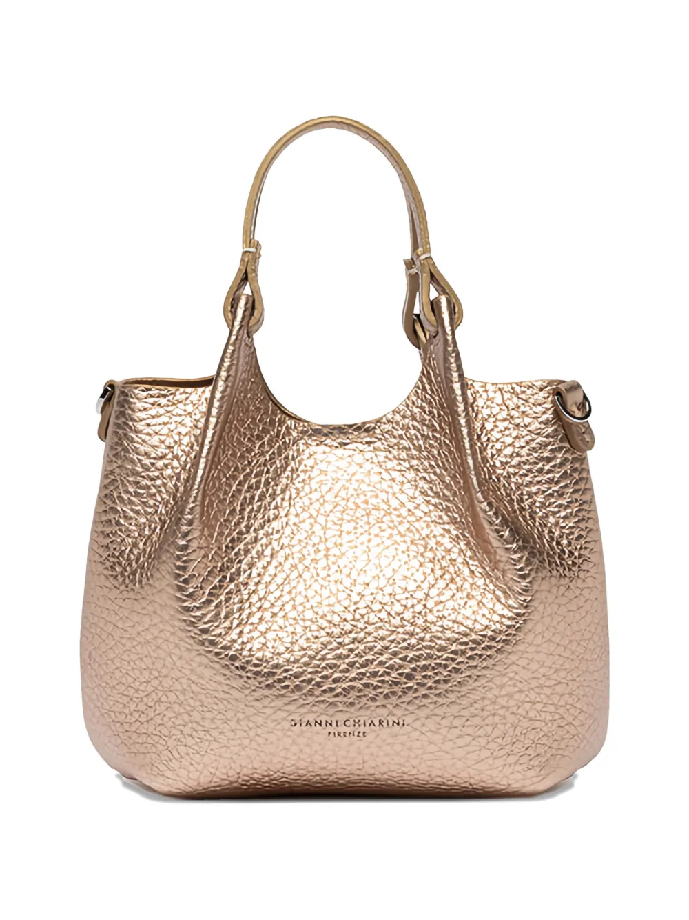 GIANNI CHIARINI grained-leather shoulder bag - Toni neutri