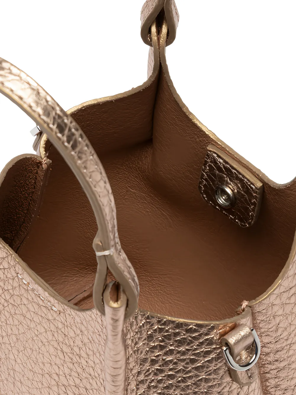 GIANNI CHIARINI Leren schoudertas Beige