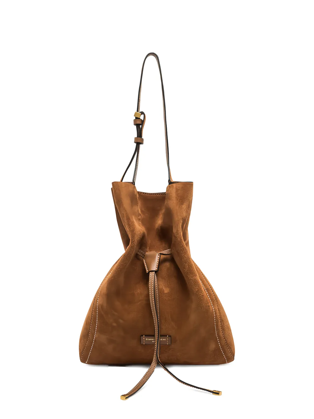 GIANNI CHIARINI Sienna drawstring shoulder bag - Marrone