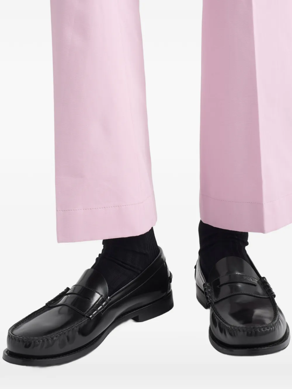 Prada Sneakers van geborsteld leer Zwart