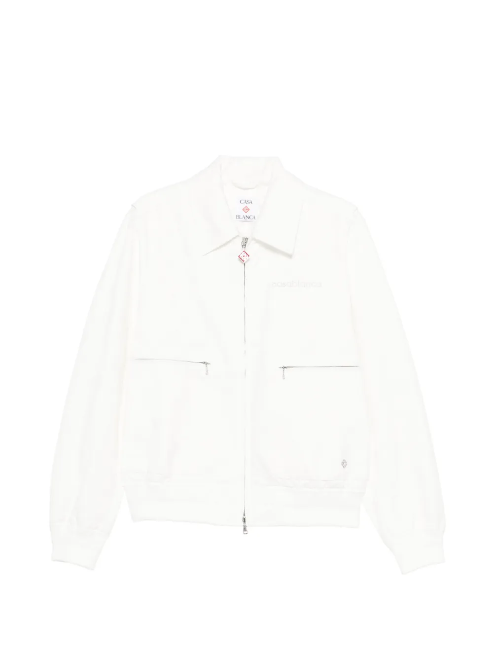 Casablanca zip-up jacket - Bianco