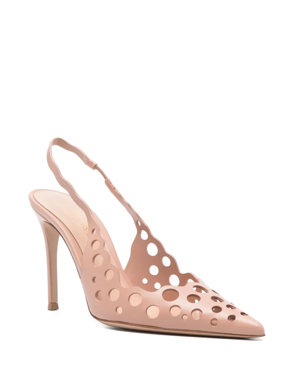 Gianvito Rossi Slingback pumps met hak Beige