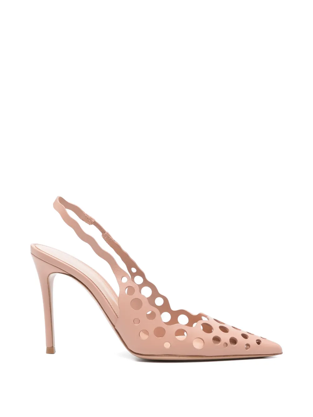 Gianvito Rossi Slingback pumps met hak Beige