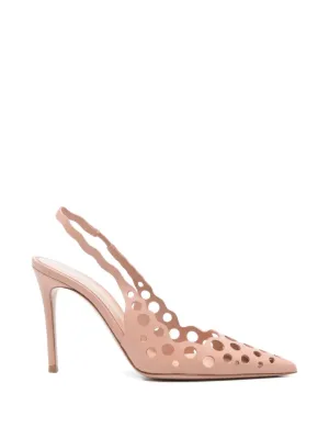 Gianvito Rossi スリングバック パンプス | ニュートラル | FARFETCH JP