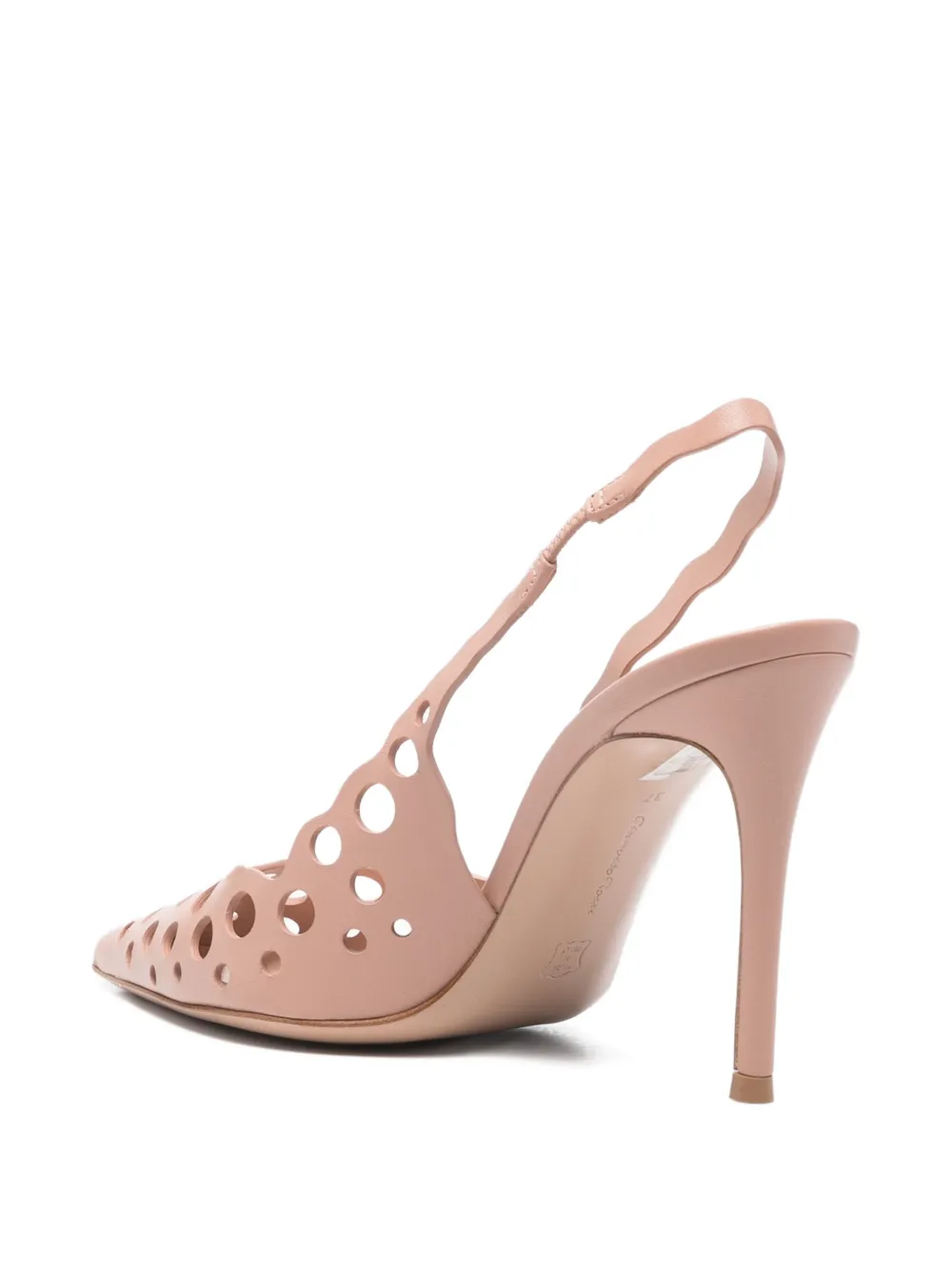 Gianvito Rossi Slingback pumps met hak Beige