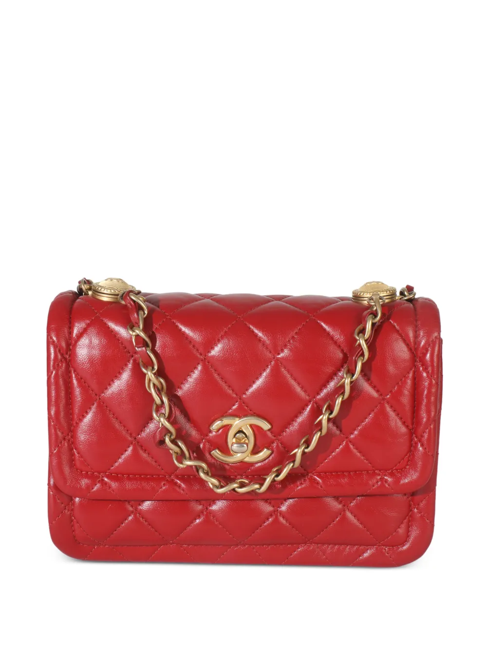 CHANEL Pre-Owned 2020 Puffy shoulder bag - Rosso