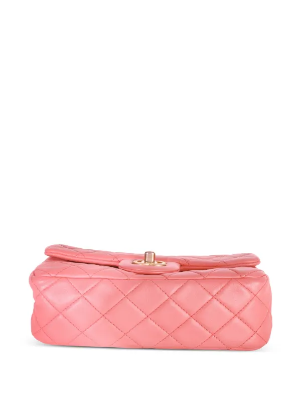 CHANEL Pre-Owned 2020 Mini Crush Flap Shoulder Bag | Pink | FARFETCH