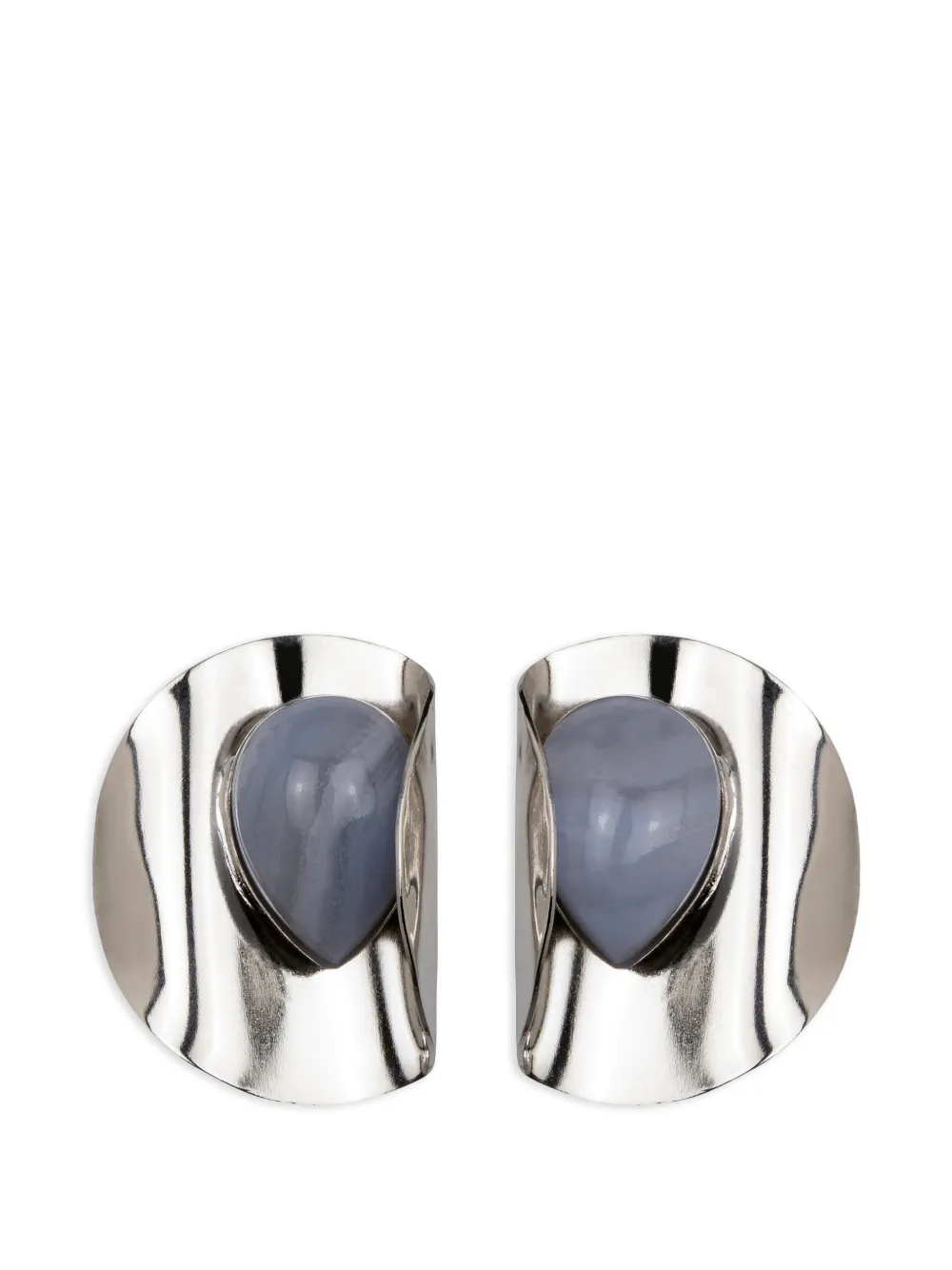 Jennifer Behr Keziah agate earrings - Silver