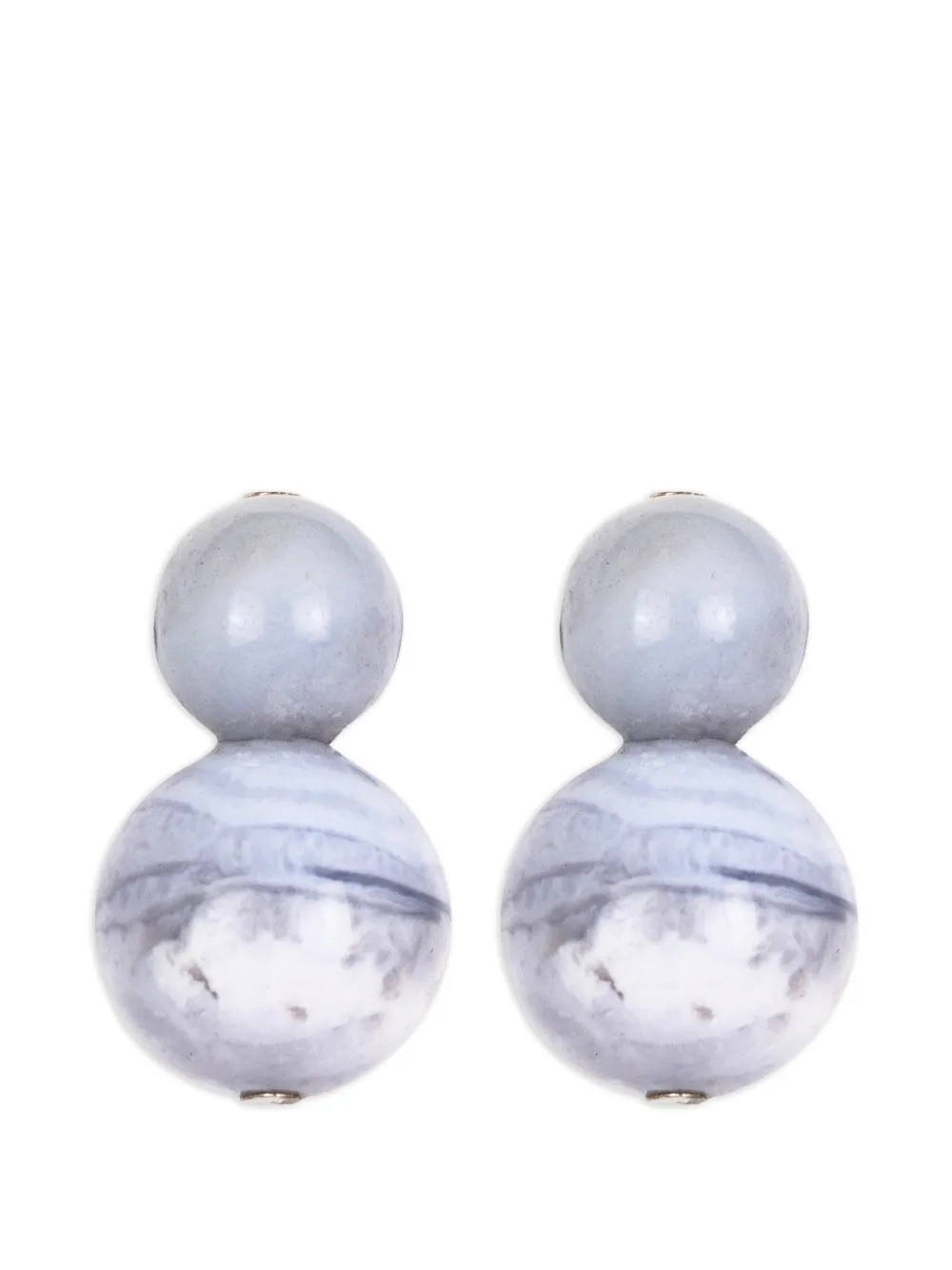 Jennifer Behr Orecchini Cara con perline - Grigio