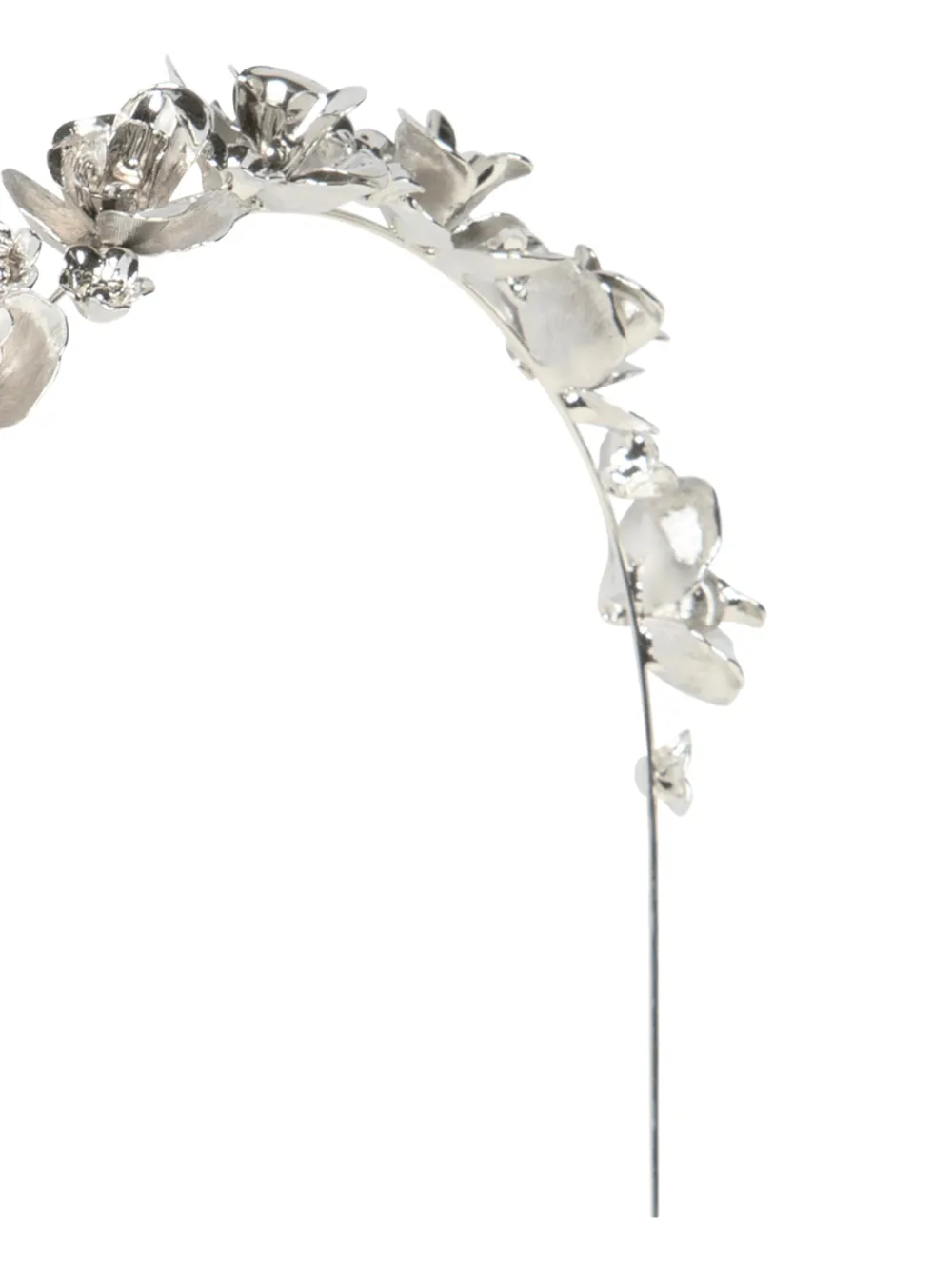  Jennifer Behr Larena Floral Headband - Silver 