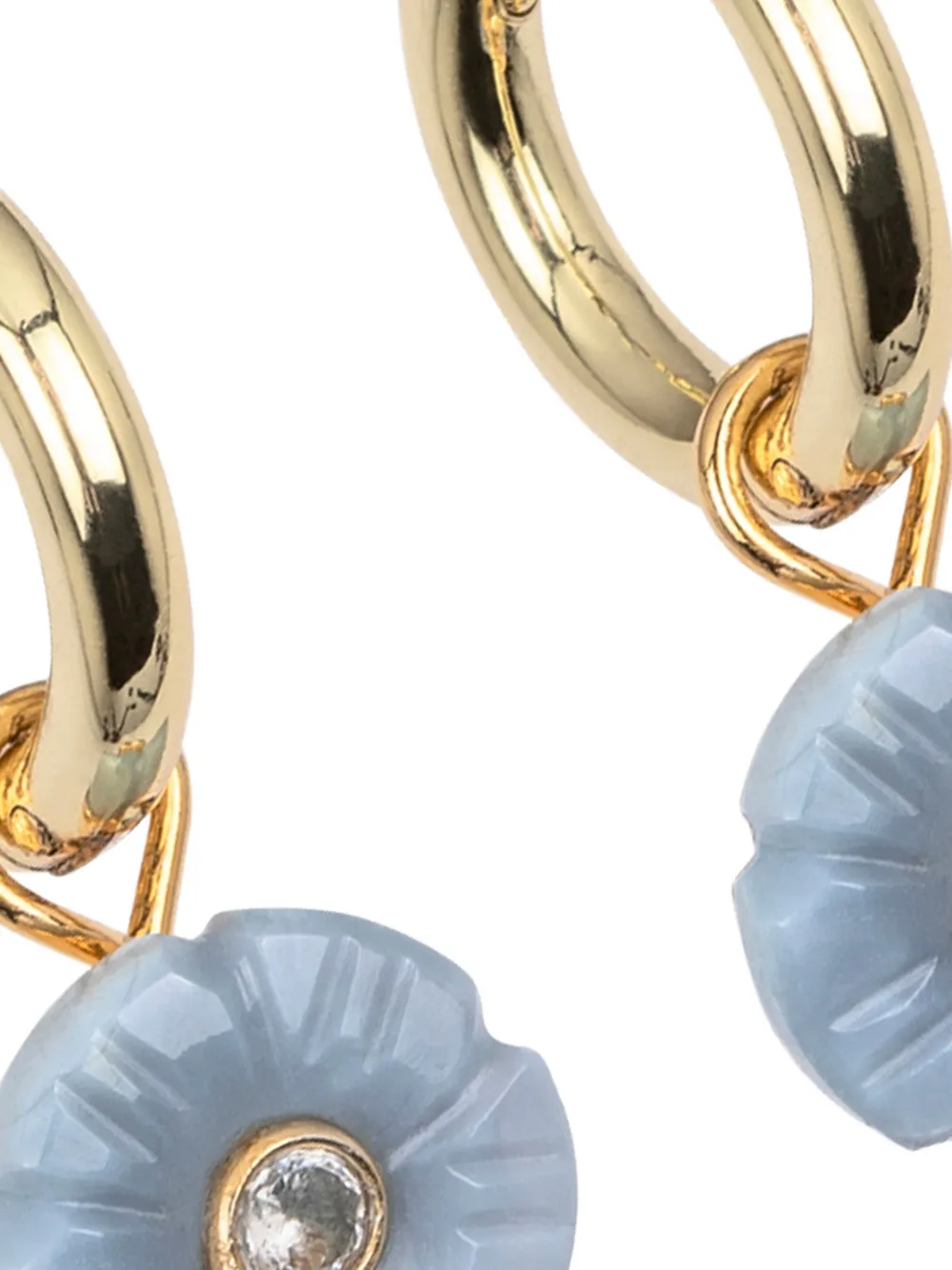  Jennifer Behr Lillian Flower Earrings - Gold 