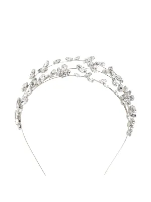 Dolce & Gabbana crystal-embellished Tiara Headband | Silver | FARFETCH
