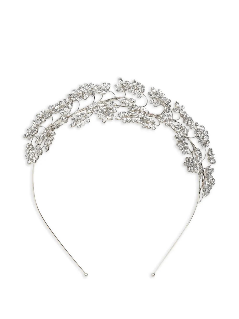 Jennifer Behr Tiara Raquel con cristalli - Argento