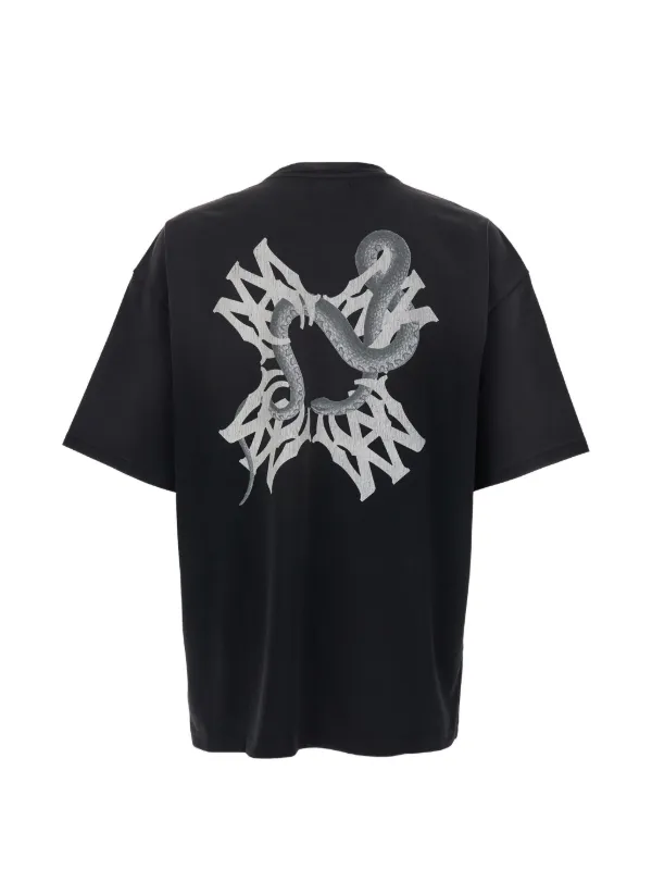アミリスネークプリント Tシャツ AMIRI スネークプリント Tシャツ | ブラック | FARFETCH JP
