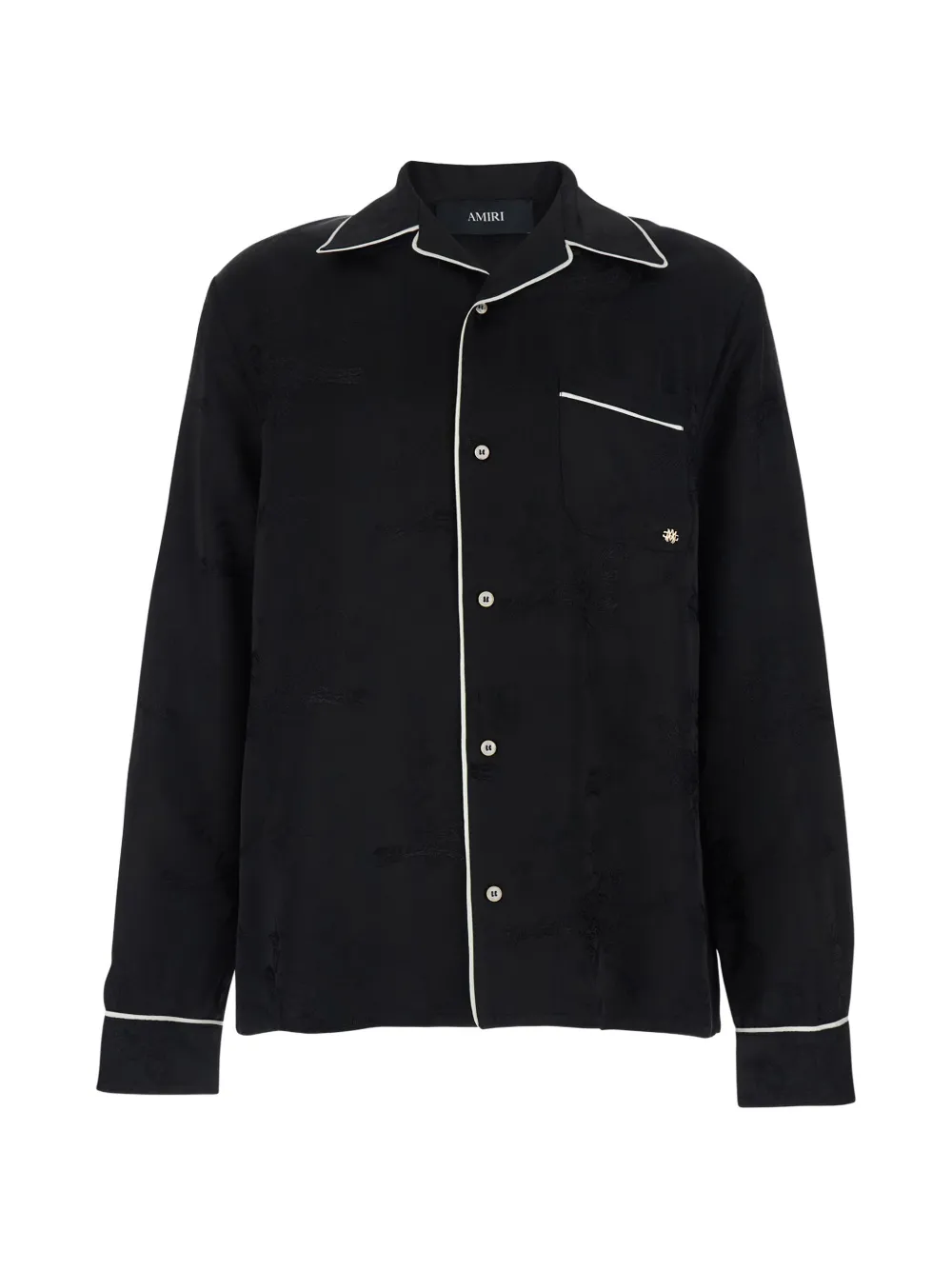 AMIRI piping-detail shirt – Black